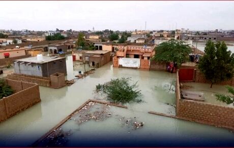سیل، بندر گوادر پاکستان دچار فاجعه کرد