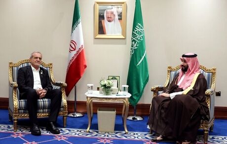 رئیس جمهور با ولیعهد عربستان دیدار کرد