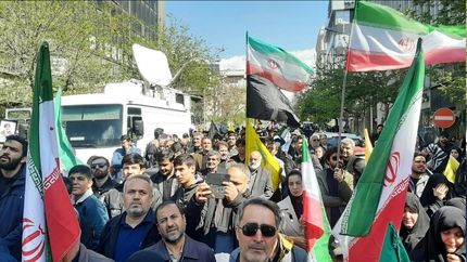 مراسم چهلمین روز شهادت مقام معظم رهبری با حضور آحاد مردم برگزار شد