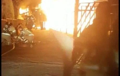 یک مجموعه ورزشی در تهران آتش گرفت