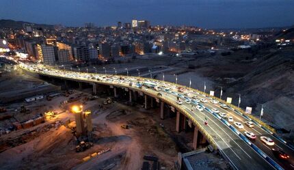 افتتاح بزرگ‌ترین پل بتنی تبریز