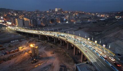 افتتاح بزرگ‌ترین پل بتنی تبریز