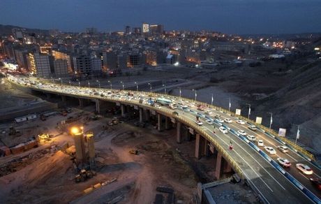افتتاح بزرگ‌ترین پل بتنی تبریز
