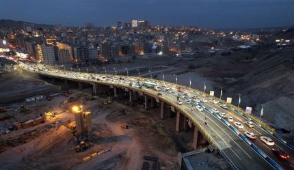 افتتاح بزرگ‌ترین پل بتنی تبریز