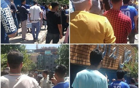 هواداران استقلال دست به تجمع زدند