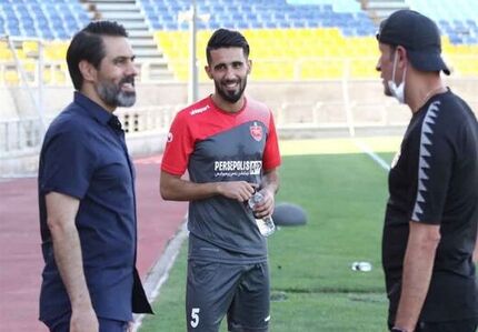 تمرینات ویژه کادر فنی پرسپولیس برای بشار رسن