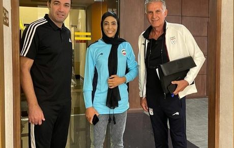 نکونام در تمرین تیم ملی آفتابی شد