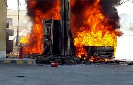 انفجار یک پمپ بنزین در جهرم با هفت مصدوم