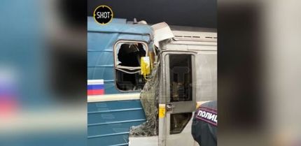 تصادف ۲ قطار مترو در روسیه