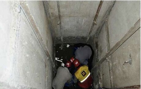 حادثه در چاهک آسانسور یک ساختمان در ایلام