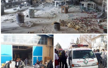 کارخانه رنگ‌سازی در آذرشهر منفجر شد / ۲۵ نفر مصدوم شدند