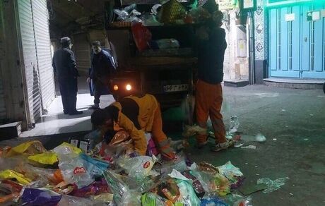 جمع‌آوری روزانه ۳۰ هزار کیلوگرم زباله از بازار بزرگ تهران