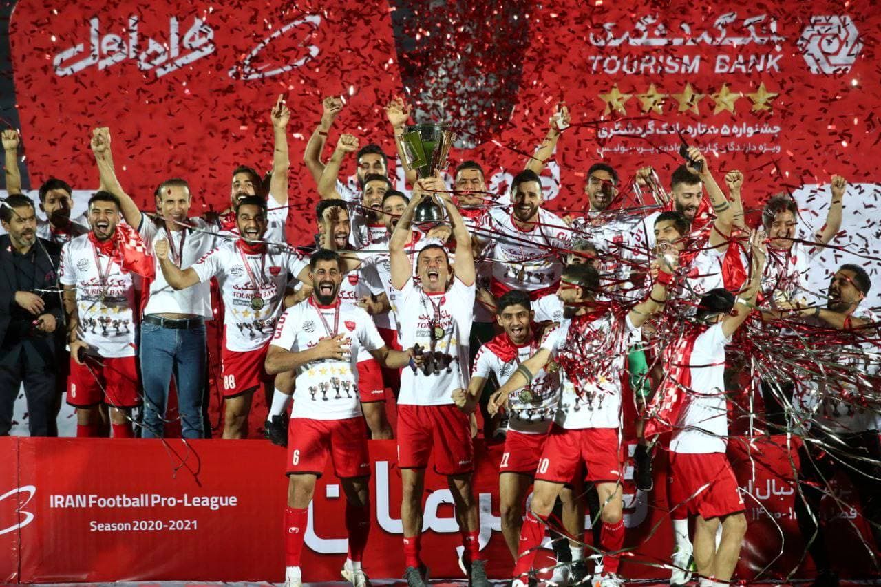 جشن پنجمین قهرمانی متوالی پرسپولیس در لیگ برتر