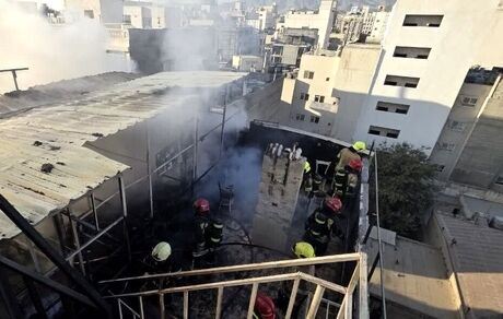 یک هتل در مشهد آتش گرفت / مهار حریق بدون تلفات