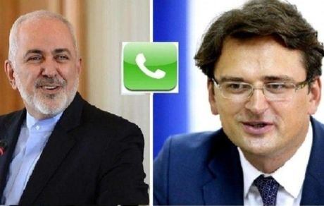 گفتگوی تلفنی ظریف با همتای اوکراینی درباره روند رسیدگی به سانحه سقوط هواپیما