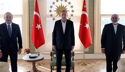 دیدار ظریف با اردوغان پشت درهای بسته