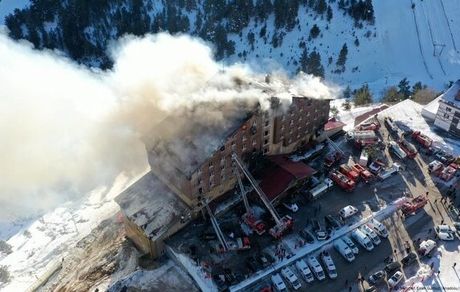 در پرونده آتش سوزی مهیب هتل در ترکیه، ۱۱ نفر را به حبس ابد محکوم شدند