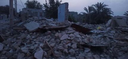 زلزله هرمزگان، روستای سایه خوش بندر خمیر را بطور کامل تخریب کرد