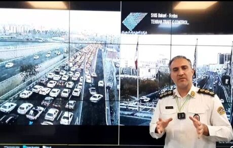 فرونشست به اتوبان شهید باکری تهران رسید و ترافیک سنگین ایجاد کرد