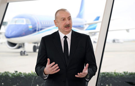 الهام علی‌اف: هواپیمای مسافربری جمهوری آذربایجان با شلیک از زمین سرنگون شد