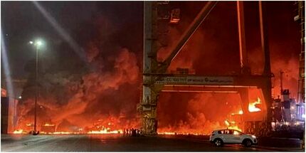 ۱۱۲ مصدوم و مسموم در انفجار در کارخانه کربنات سدیم استان فارس + ویدئو