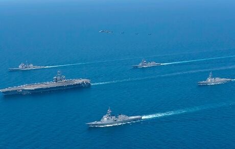 تمدید حضور ۲ ناوگروه هواپیمابر آمریکا در خاورمیانه