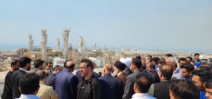 رئیس جمهور، پالایشگاه فاز ۱۴ پارس جنوبی را افتتاح کرد