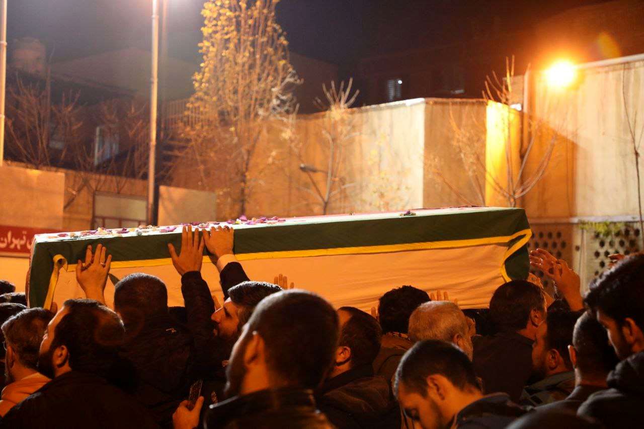 وداع با پیکرهای مطهر ۵ شهید حمله تروریستی اسرائیل