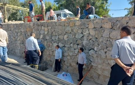 جان باختن یک کارگر ساختمانی بر اثر گودبرداری غیر اصولی در شهرک نیاوران بروجرد
