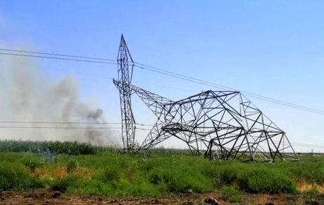 انفجار یک خط اصلی برق عراق در پی خرابکاری