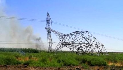 انفجار یک خط اصلی برق عراق در پی خرابکاری
