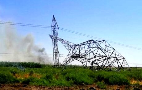 انفجار یک خط اصلی برق عراق در پی خرابکاری