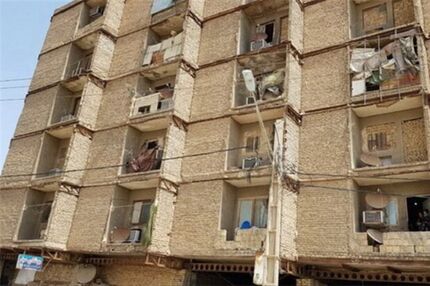 احتمال ریزش یک ساختمان ۷ طبقه در کرج