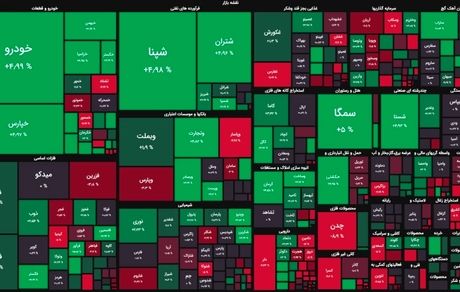 بورس سبز شد