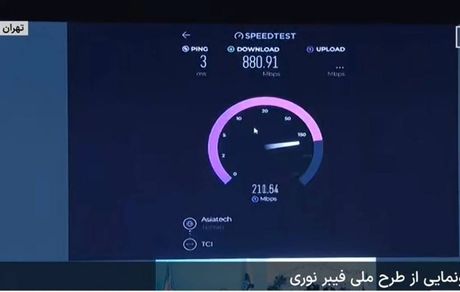 بهره برداری از پروژه ملی فیبر نوری در حاشیه کنفرانس ملی مخابرات