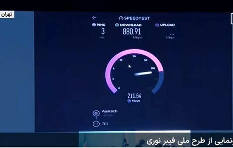 بهره برداری از پروژه ملی فیبر نوری در حاشیه کنفرانس ملی مخابرات