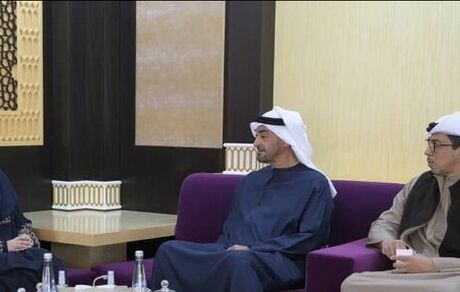 معاون رئیس جمهور با رئیس امارات دیدار کرد
