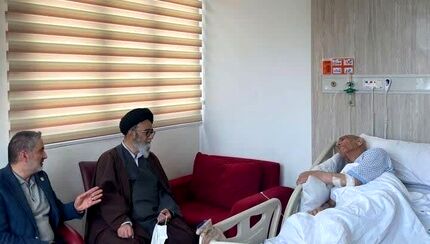 عیادت امام جمعه تبریز از استاندار آذربایجان‌شرقی