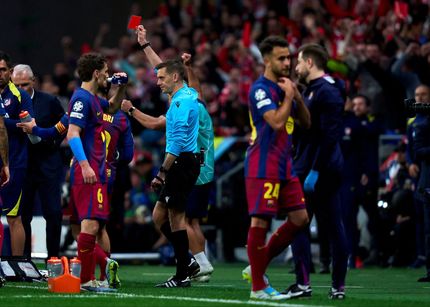 شکایت بارسلونا از داوری دیدارهای رفت و برگشت با آتلتیکو مادرید در لیگ قهرمانان