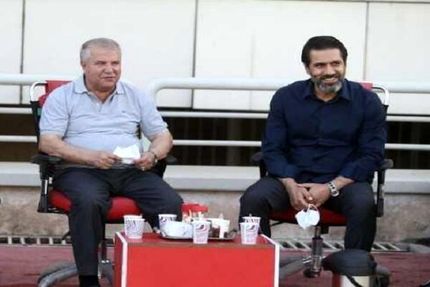 حضور علی پروین در تمرین پرسپولیس