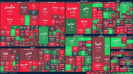 بورس دوباره نزولی شد