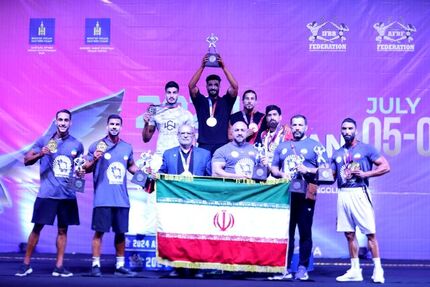 قهرمانی تیم پرورش اندام ایران در آسیا