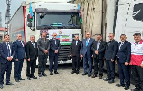 وورد سومین محموله کمک‌های انسان‌دوستانه جمهوری آذربایجان به ایران