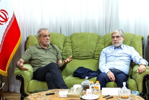 رئیس جمهور با آستین کوتاه در جلسه شرکت کرد / عکس