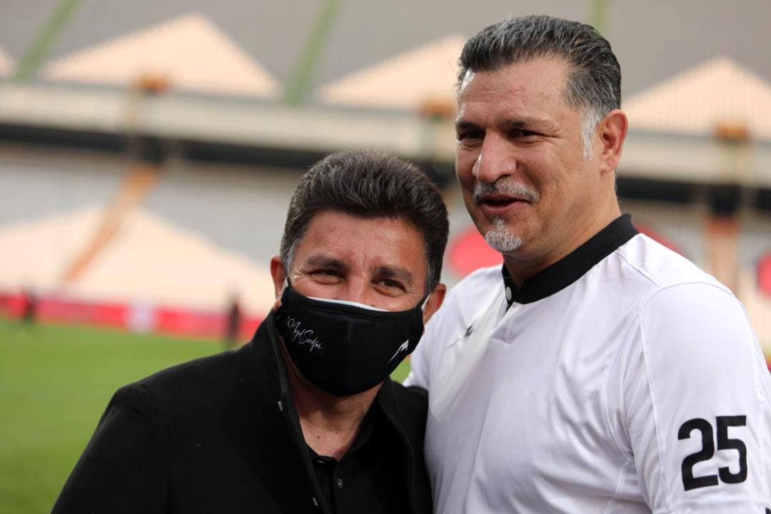 تصاویر دیدار دوستانه منتخب سرخابی و منتخب ۹۸ به یاد انصاریان و میناوند