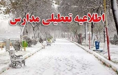 تعطیلی مدارس برخی شهرهای استان کرمان بدلیل بارش برف
