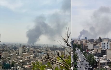 آتش‌سوزی انبار قطعات یدکی در جنوب تهران + ویدئو