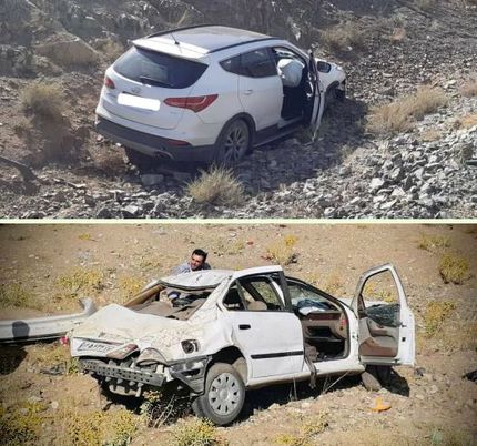 تصادف سمند و سانتافه منجر به مصدوم شدن ۶ سرنشین خودروی داخلی شد