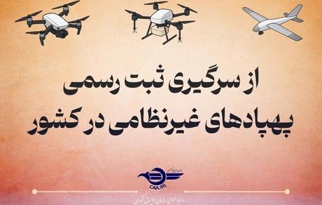 پرواز هرگونه پهپاد غیرنظامی بدون پلاک، ممنوع شد