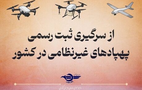 پرواز هرگونه پهپاد غیرنظامی بدون پلاک، ممنوع شد